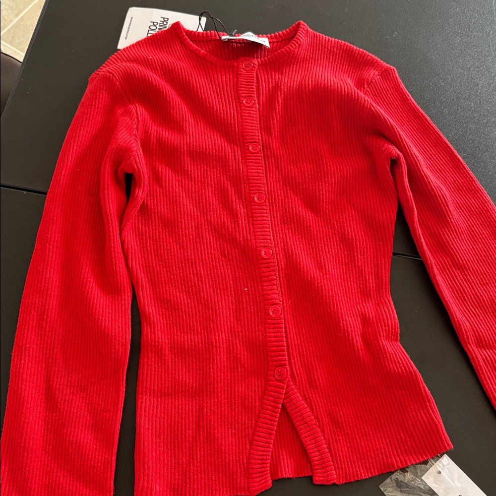 Princess Polly Red Cardigan Sweater - Picture 8 of 8